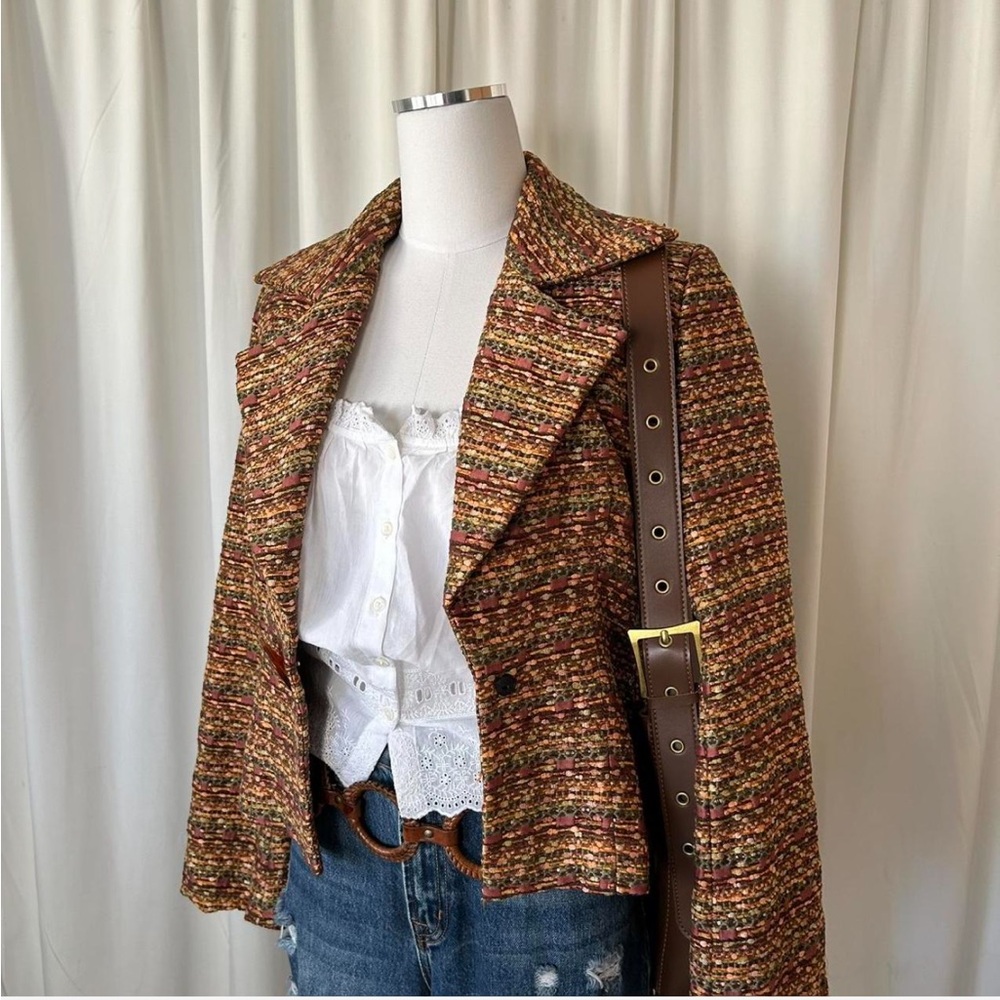 Vintage Austin Reed Multicolored tweed blazer jacket.